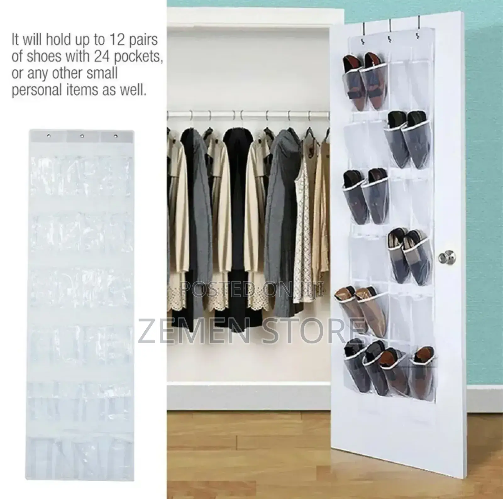 Over the Door Organizer With Upto 24 Pockets