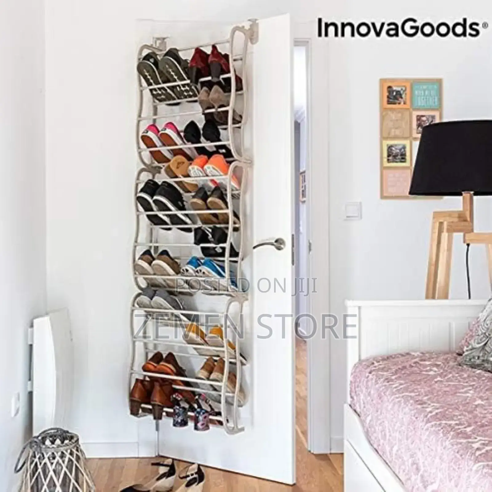 Space Saver! 36 Pair Over The Door Shoe Rack