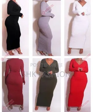 Photo - Wrap Bodycon Maxi Dress