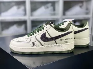 Photo - Louis Vuitton Nike Air Force Army Green Master Quality Shoes