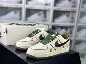 Photo - Louis Vuitton Nike Air Force Army Green Master Quality Shoes