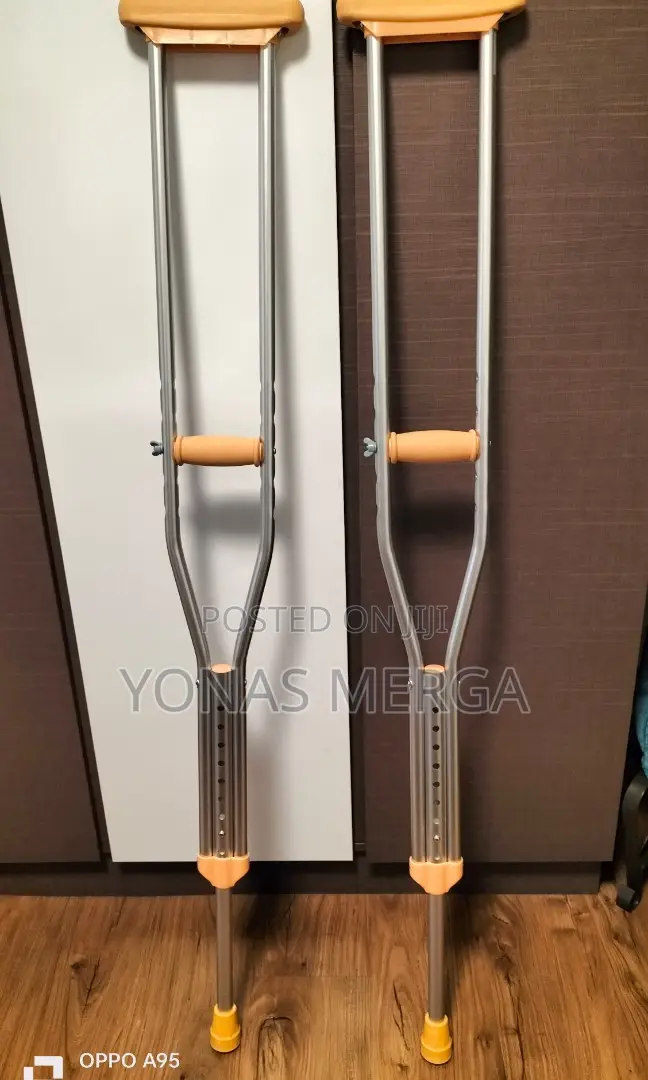 Auxiliary Crutches _Rubber Foot Pads, , Wear-;Built-in Metal