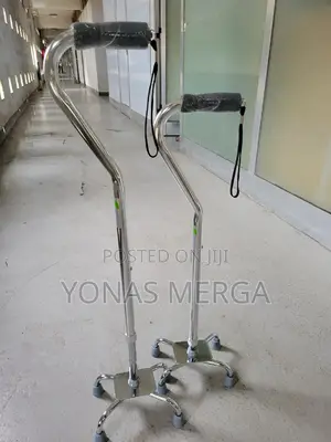 Kezera_walking Stick/ከዘራ+4point Quad Cane Vinyl Contour Grip