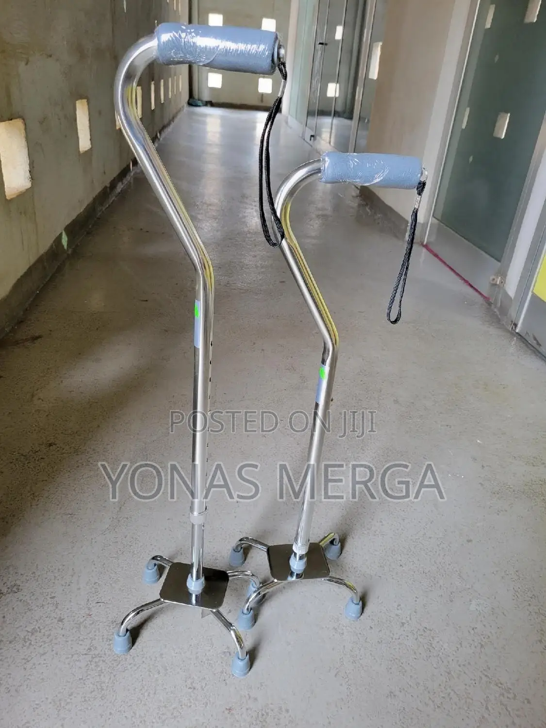 Cranch Disabled to Use Walker for Support When Standing