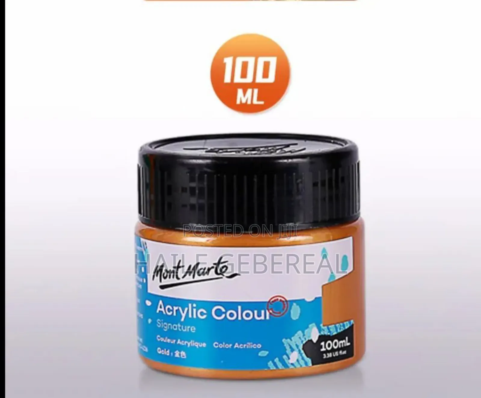 Golden Acrylic Painting