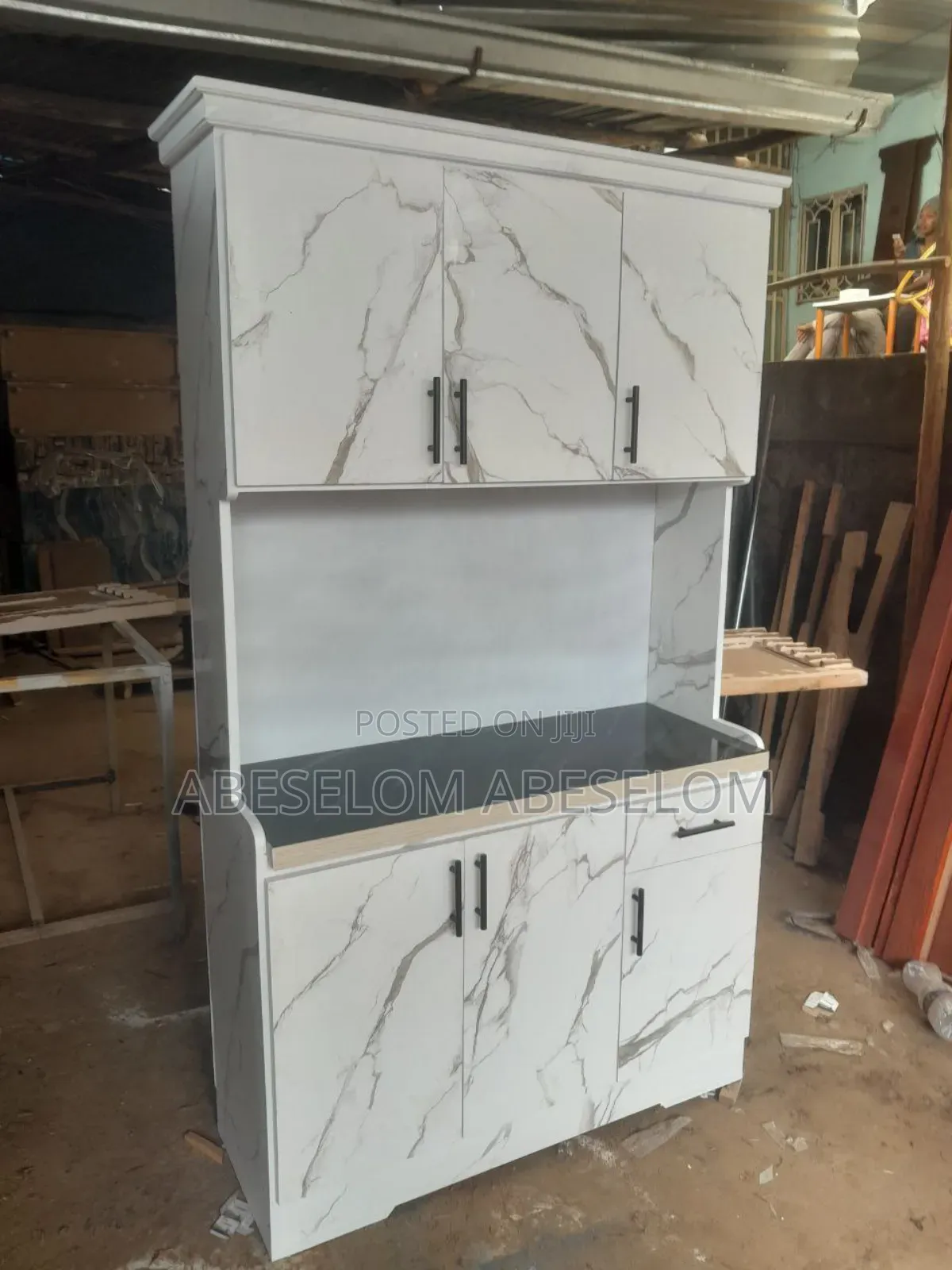 1,20 Cm ላምኔት ኪችን ካብኔት