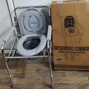 Photo - Commode Chair / Portable Toilet- Stainless Steel /for Senior