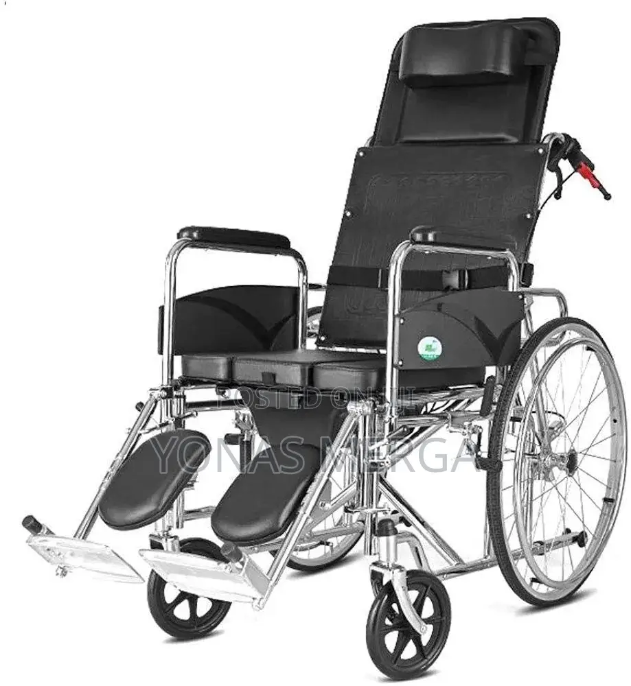 Elderly Fold Lightweight Disabled Semi-Recumbent Wheelchair