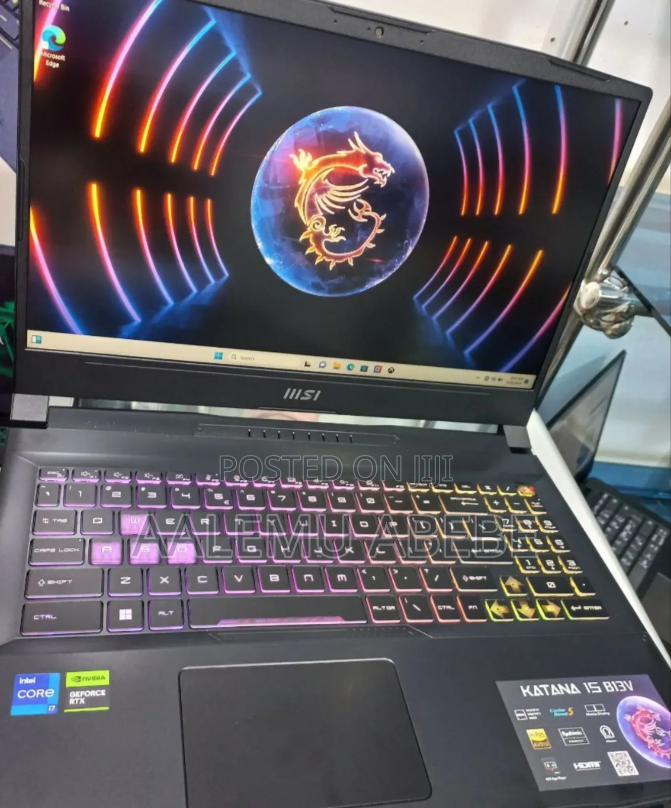 New Laptop MSI Katana 15 16GB Intel Core I7 SSD 1T