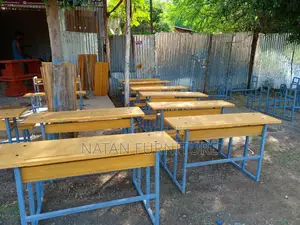 Students Combined Desks for School