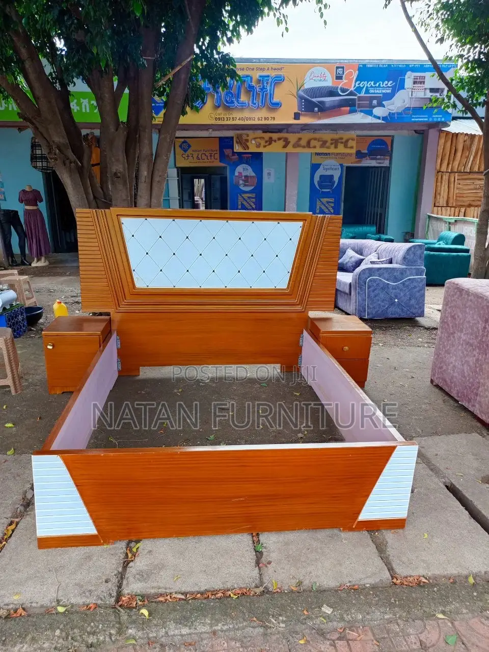 New Model Bed Mad of #1 Quality MDF Material Withe Wooden