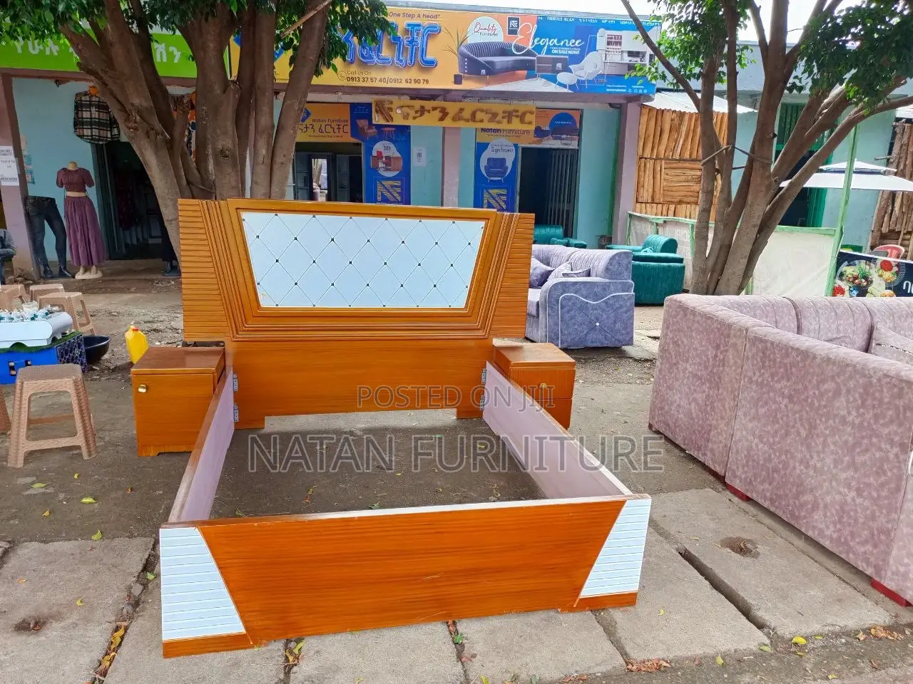 New Model Bed Mad of #1 Quality MDF Material Withe Wooden