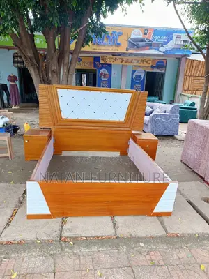 New Model Bed Mad of #1 Quality MDF Material Withe Wooden