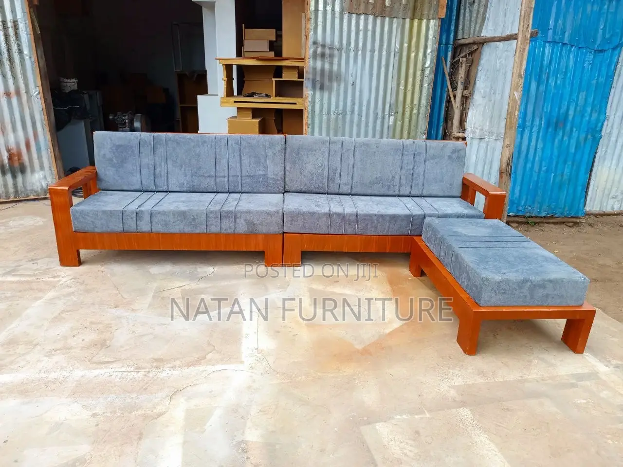 Sofa Chair With Arm Made of Wooden Material