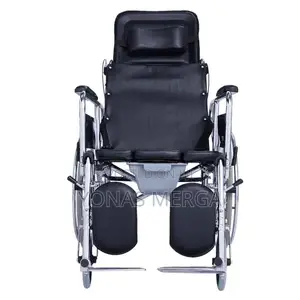 Photo - Wheelchair Full Elderly Reclining Portable Mesh Breathable