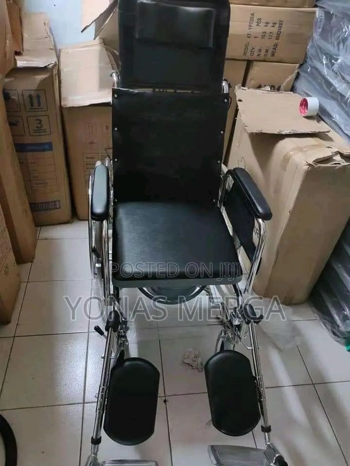 Imported Folding Wheelchair With Commode | Patients at Home