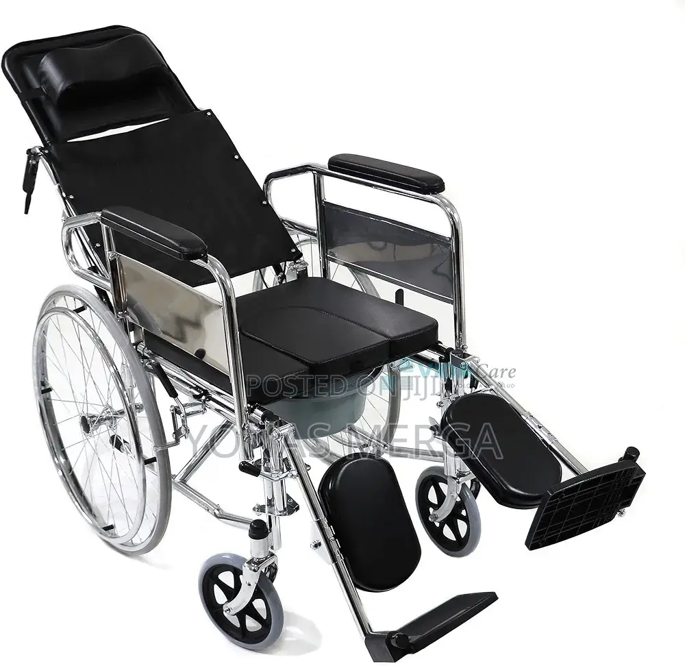Wheelchair -102x67x88cm, Manual Wheelchair W/Attendant/Potty