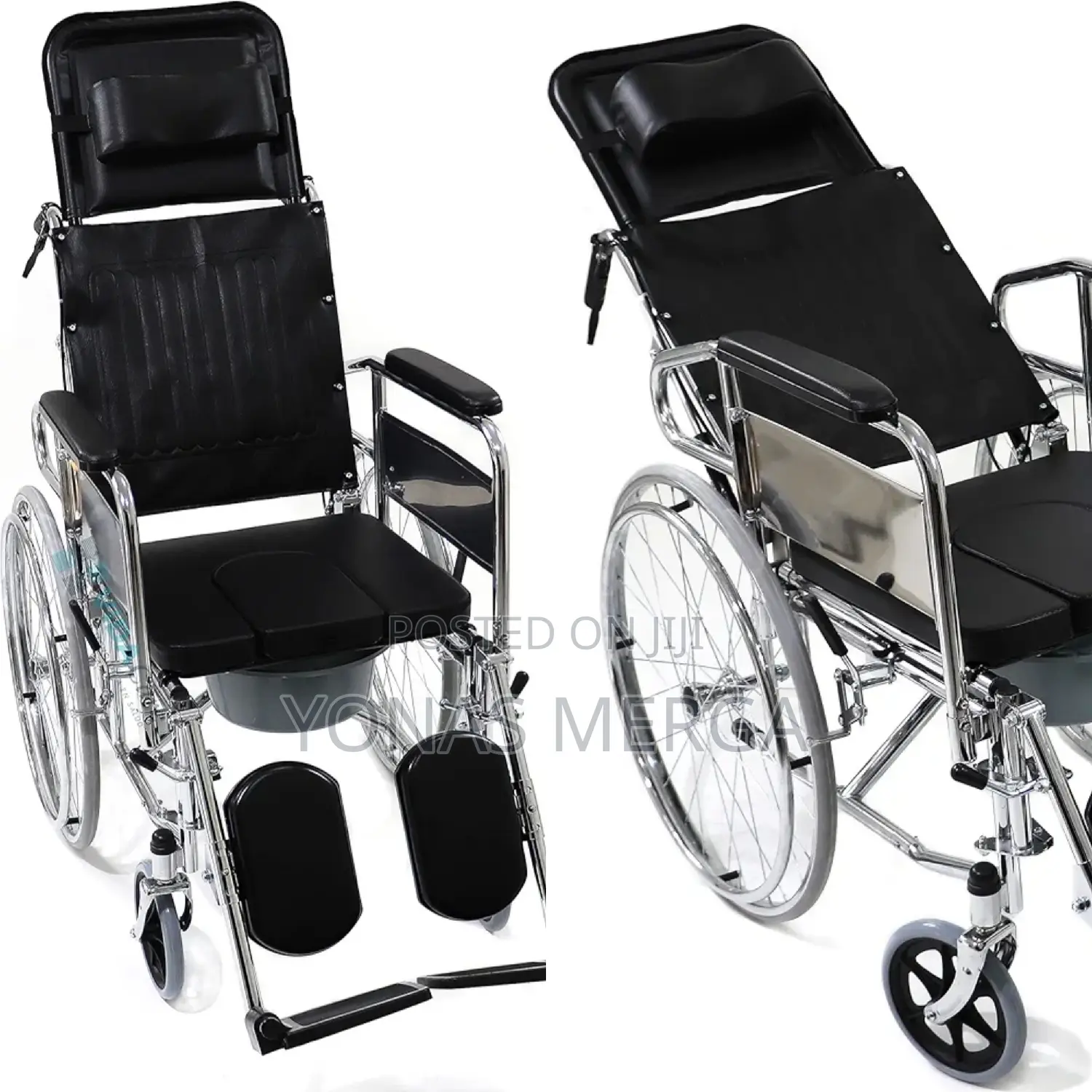 Wheelchair -102x67x88cm, Manual Wheelchair W/Attendant/Potty