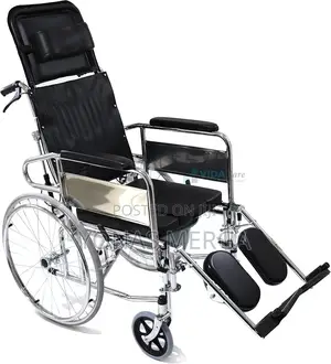 Toilet Wheelchair /Adjusted to 90°~180°Lying Flat/Headrest+