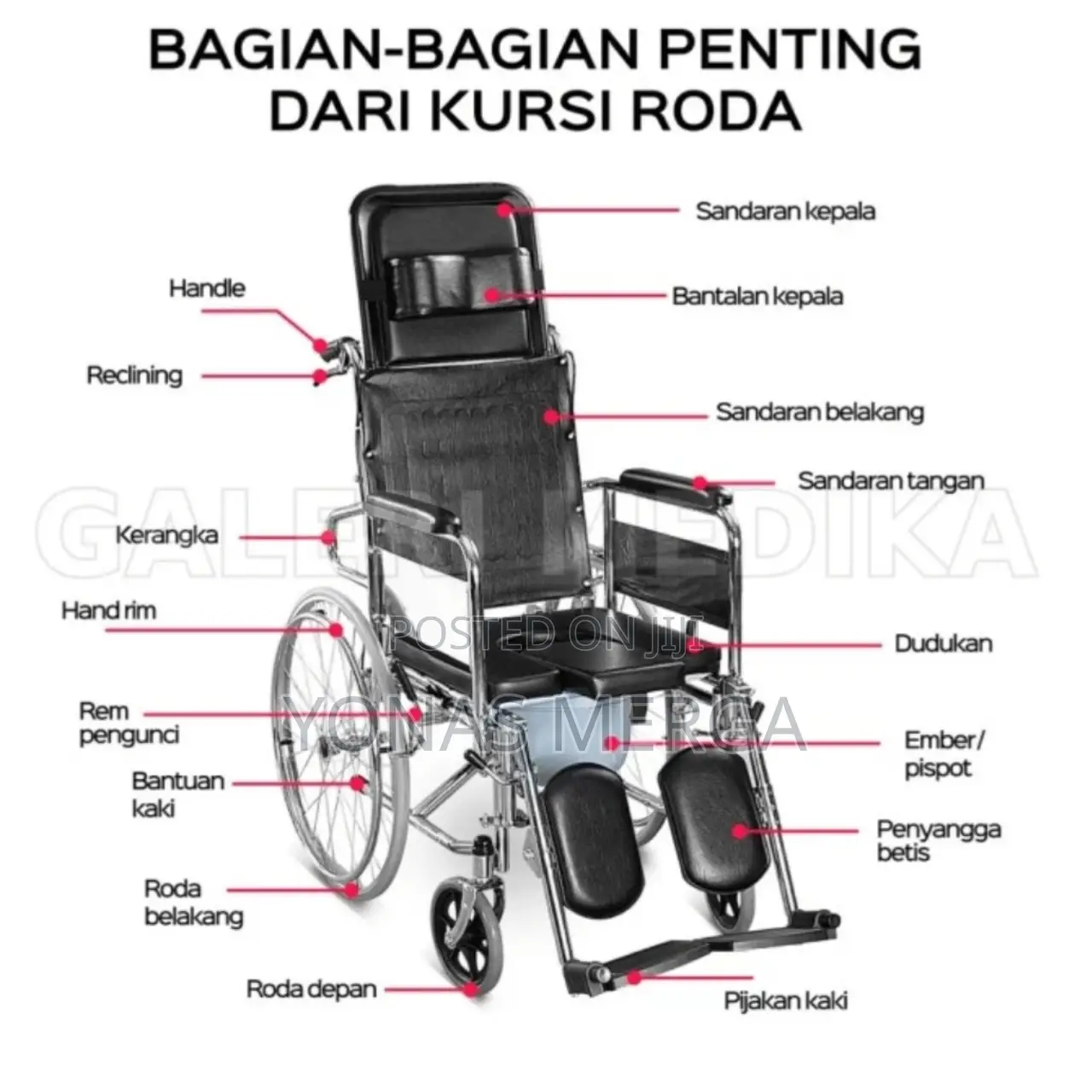 Bedside Wheelchair,Suitable for Seniors and Disabled Users