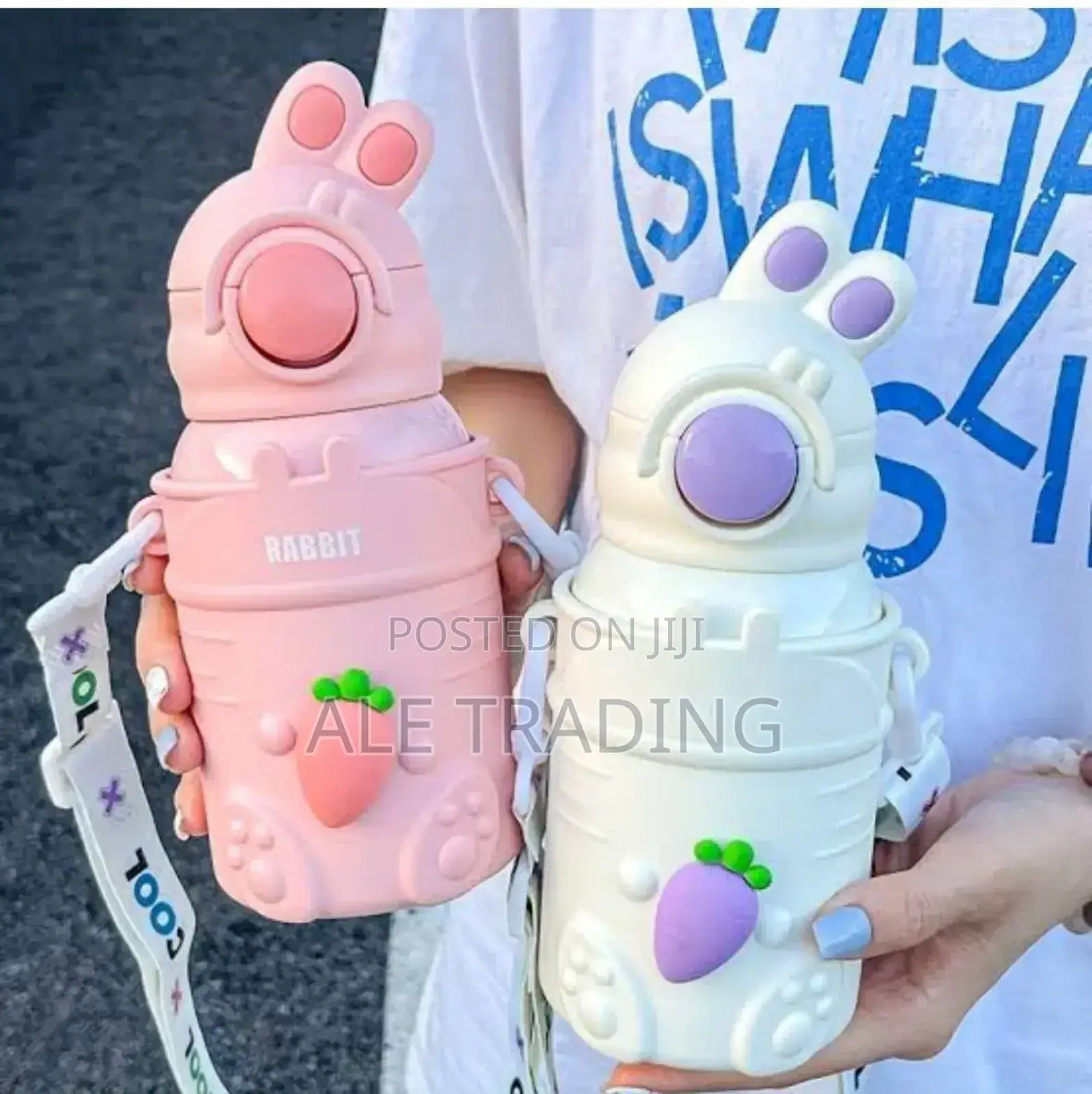 Rabbit Design Water Bottle