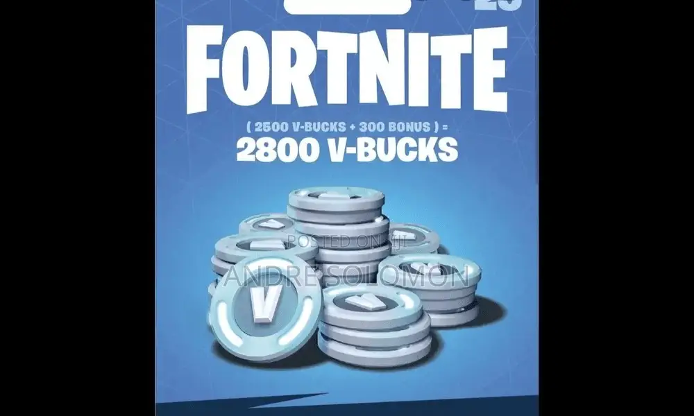 Fortnite 2800 V Bucks With Redeem Code