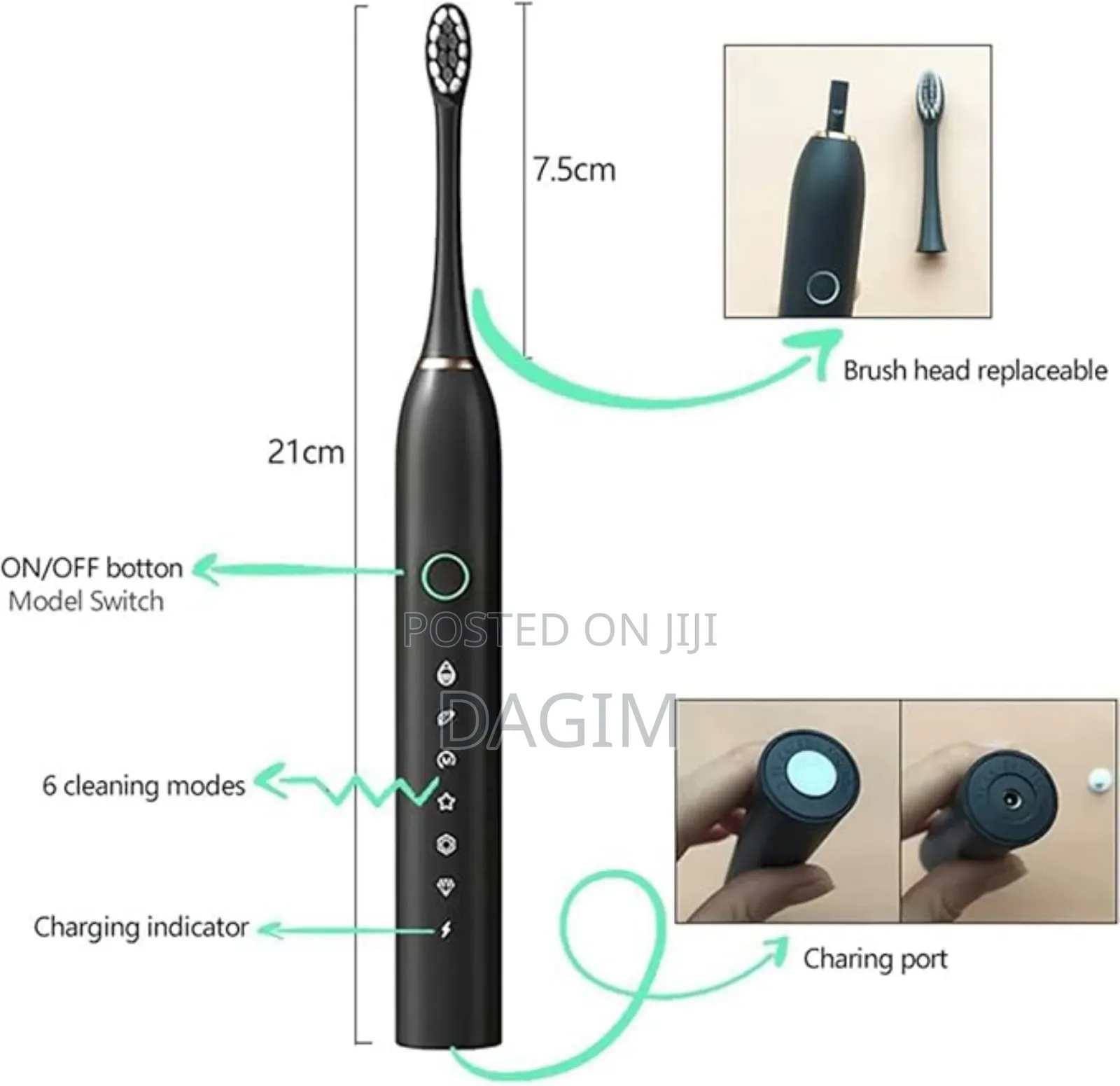 X-2 Sonic Electric Toothbrush