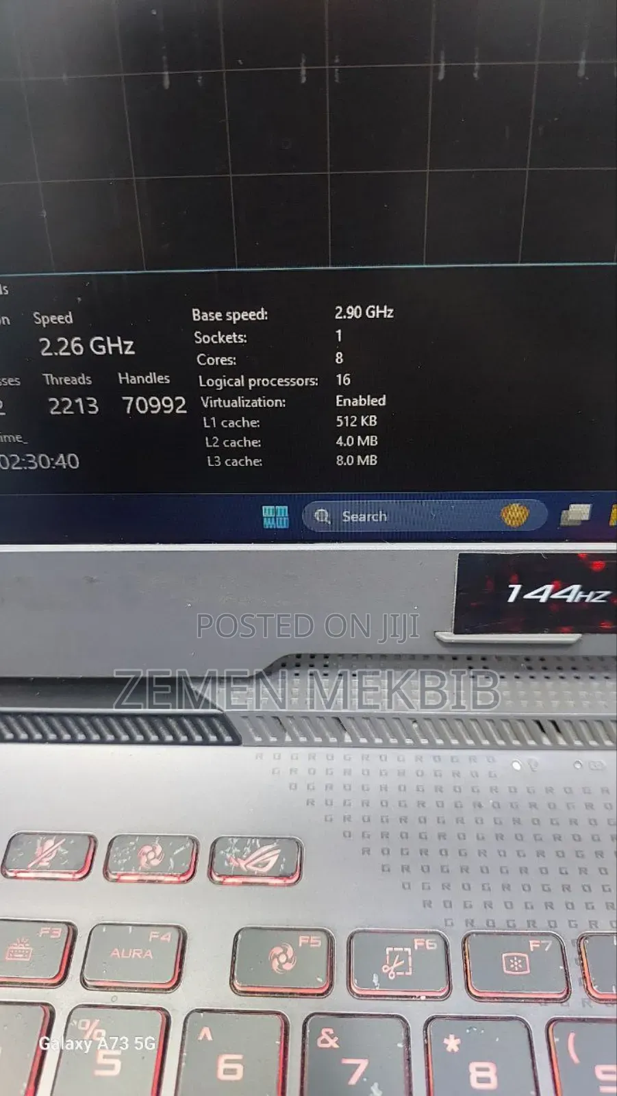 New Laptop Asus ROG Strix G15 8GB Intel Core I5 SSD 1T