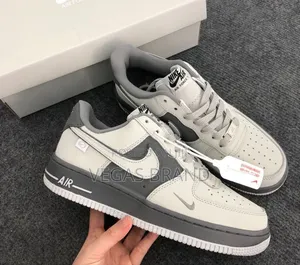 Nike Air Force 1 White Grey Woman's Master Quality Shoes