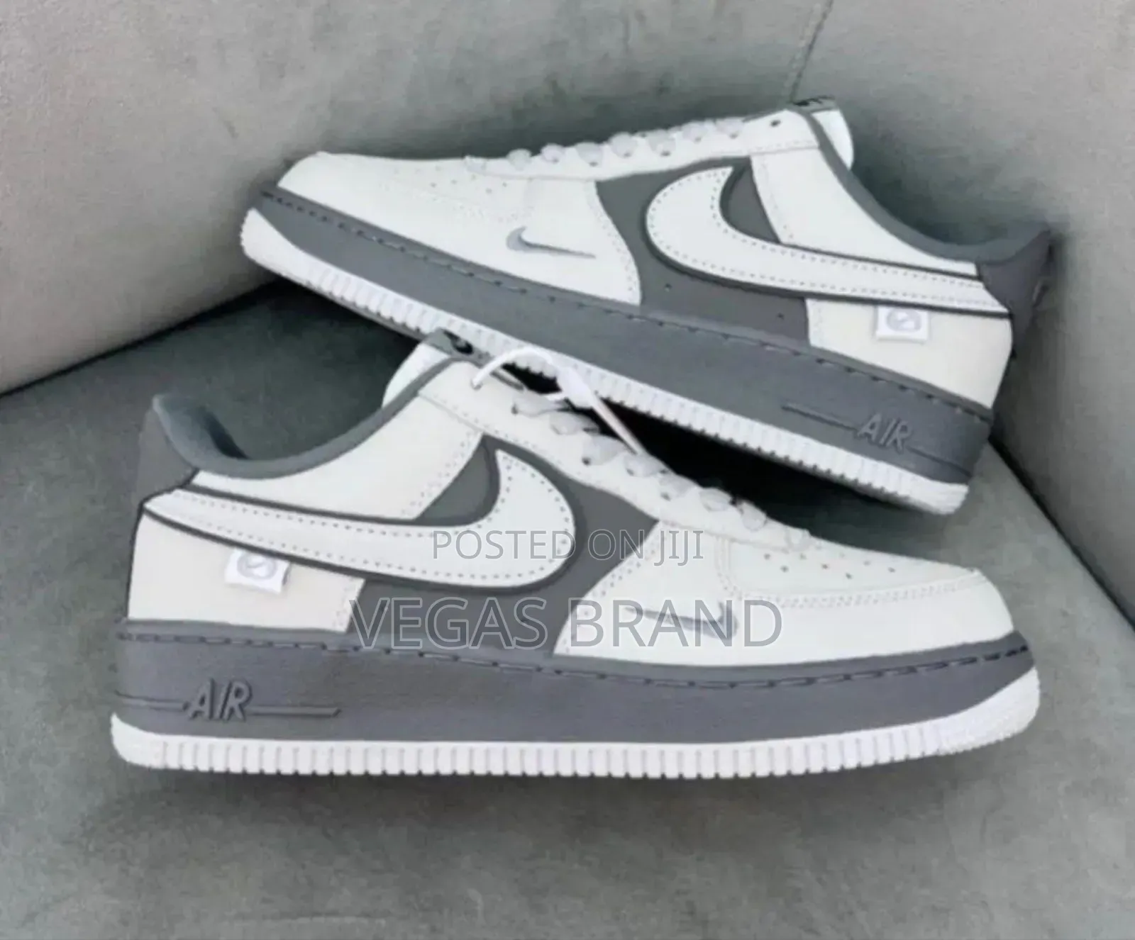 Nike Air Force 1 White Grey Woman's Master Quality Shoes