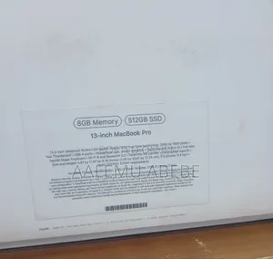 New Laptop Apple MacBook Pro M1 8GB Apple M1 SSD 512GB