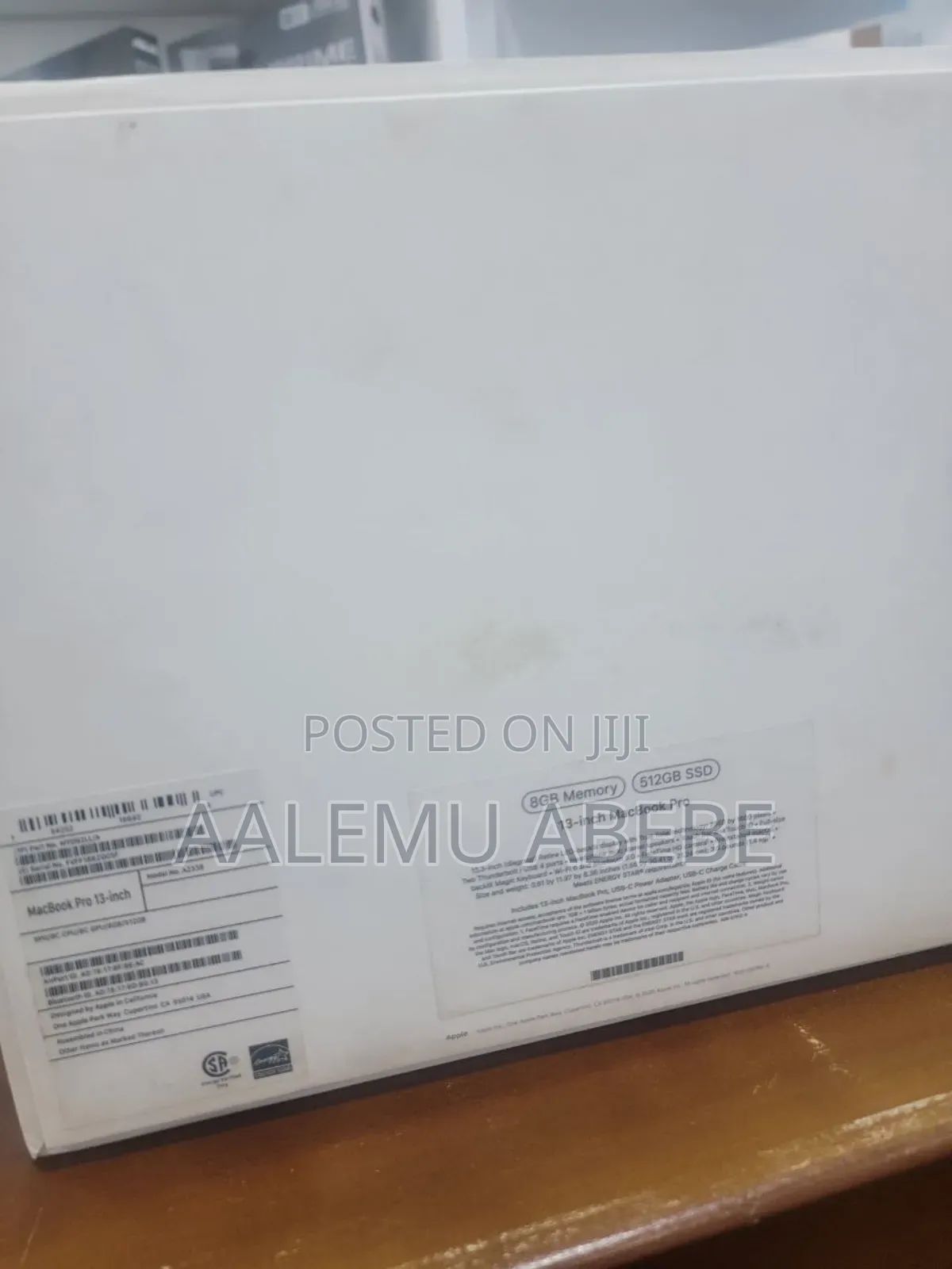 New Laptop Apple MacBook Pro M1 8GB Apple M1 SSD 512GB