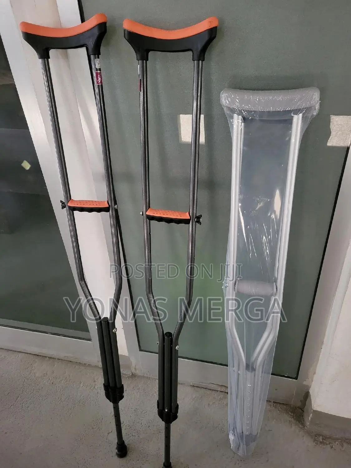 2pcs Ultralight Underarm Crutch Axillary Walking Stick