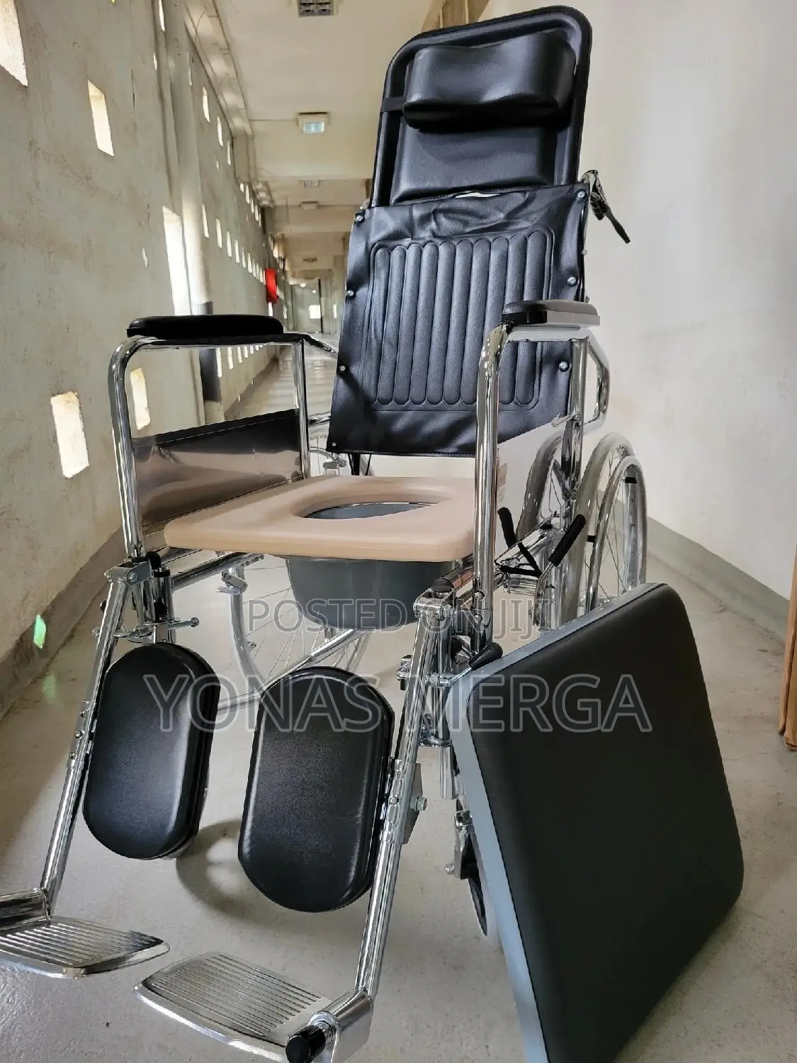 Popo Wheelchair With Removable Arms Lifting Leg Supports,