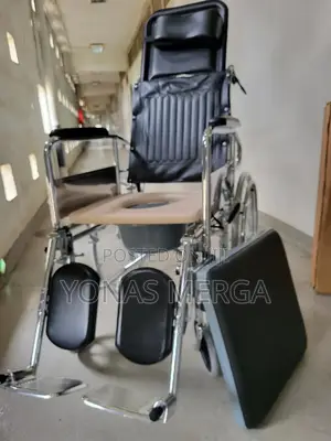 Commode Wheelchair 6-Position Adjustablefully Lying Flat