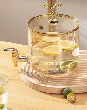 Photo - Glass Dispenser Jar With Rack