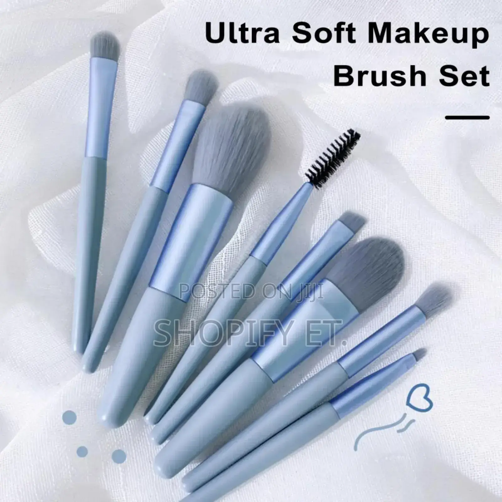 8pcs Fluffy Makeup Brush Set