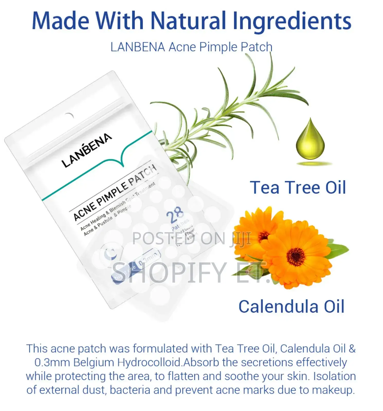 Lanbena Acne Pimple Patch(ቡጉር ማጥፊያ)