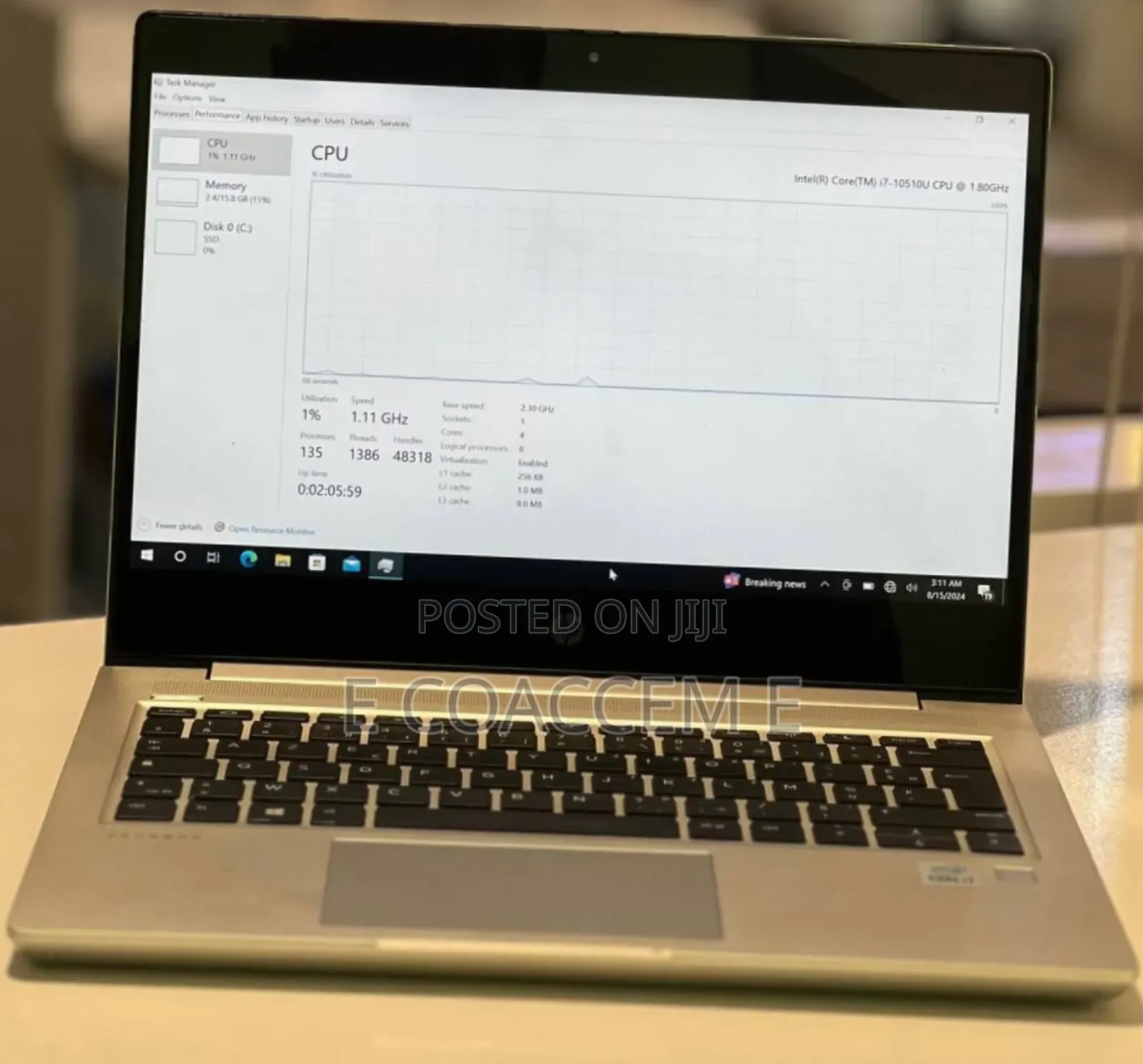 New Laptop HP 16GB Intel Core I5 SSD 512GB