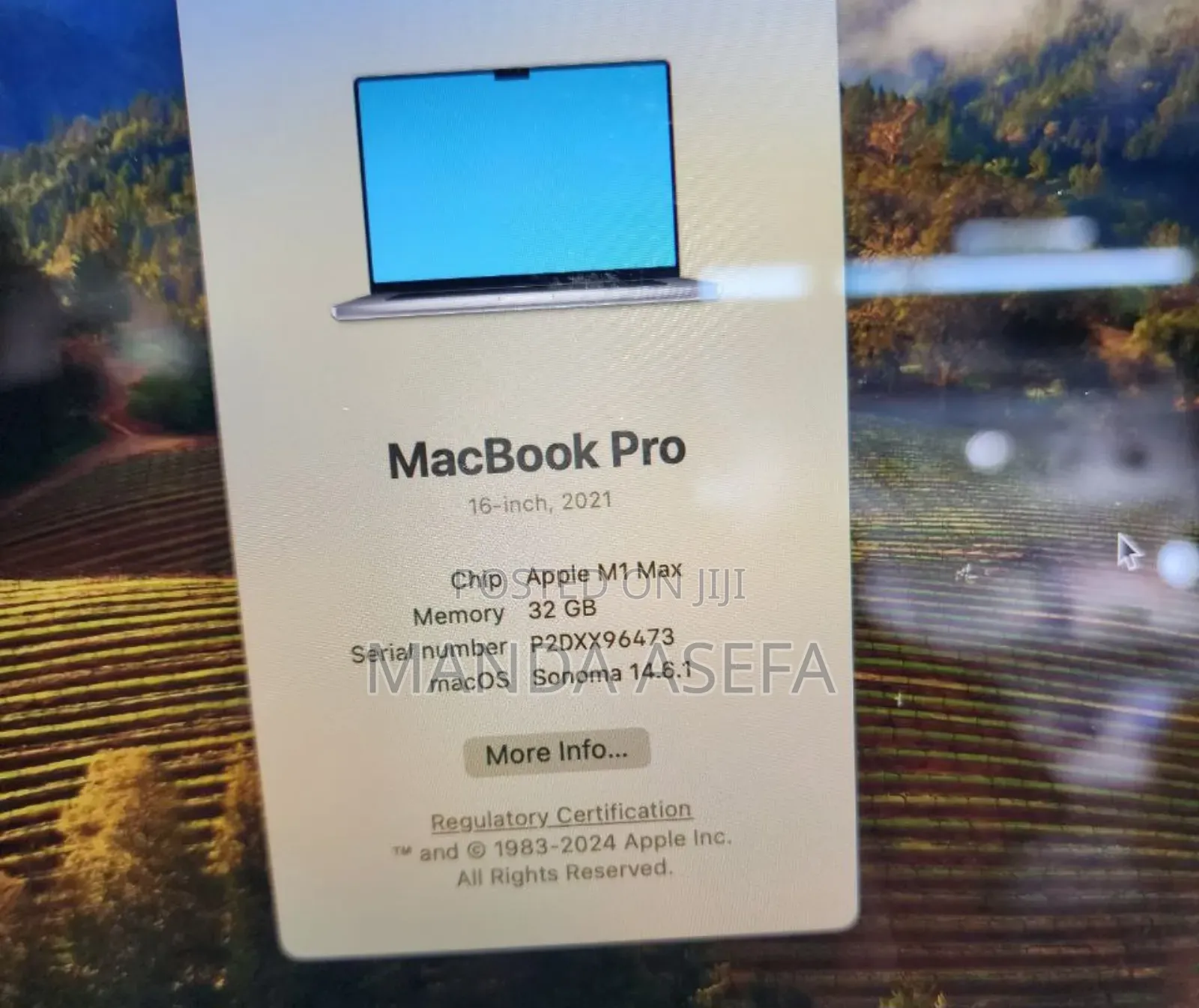 New Laptop Apple MacBook Pro M1 16GB Apple M1 SSD 1T