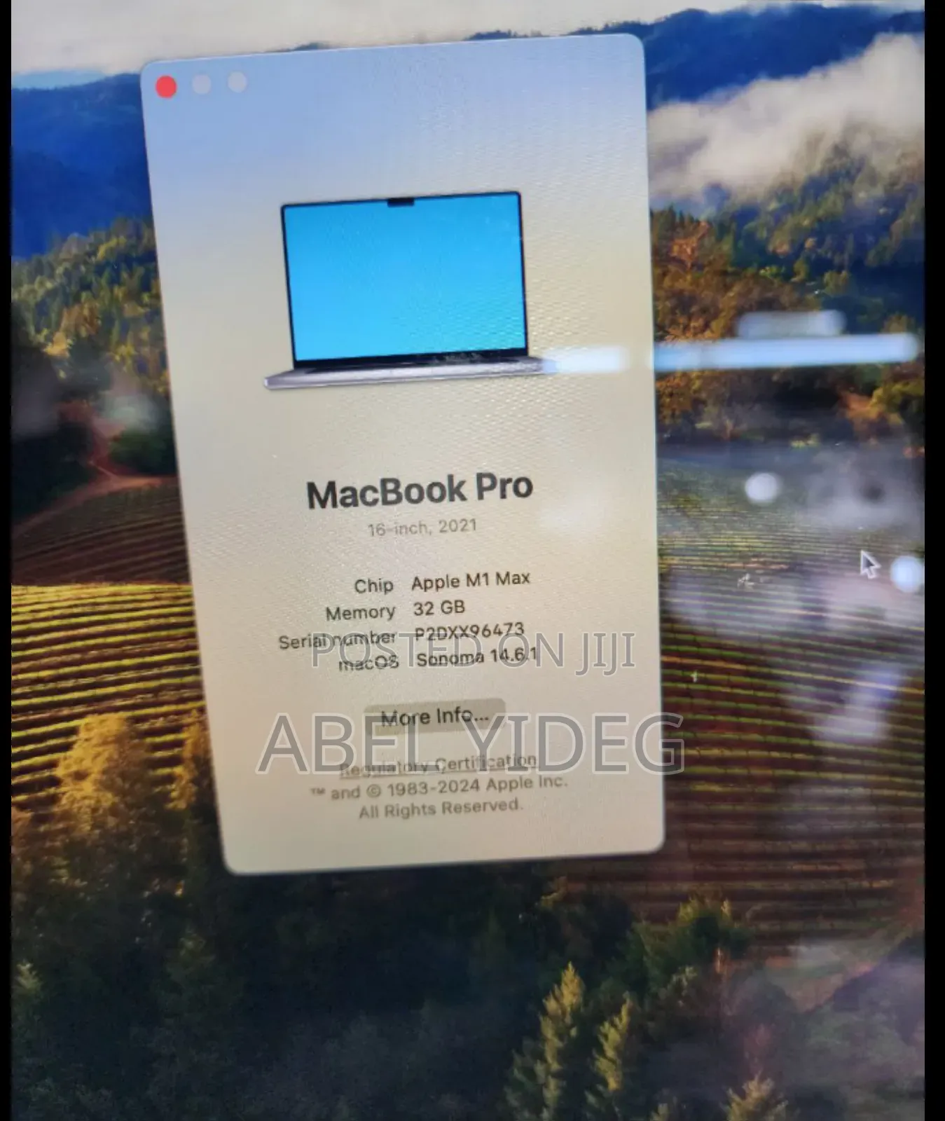 New Laptop Apple MacBook Pro 2021 M1 32GB Apple M1 Max SSD 1T