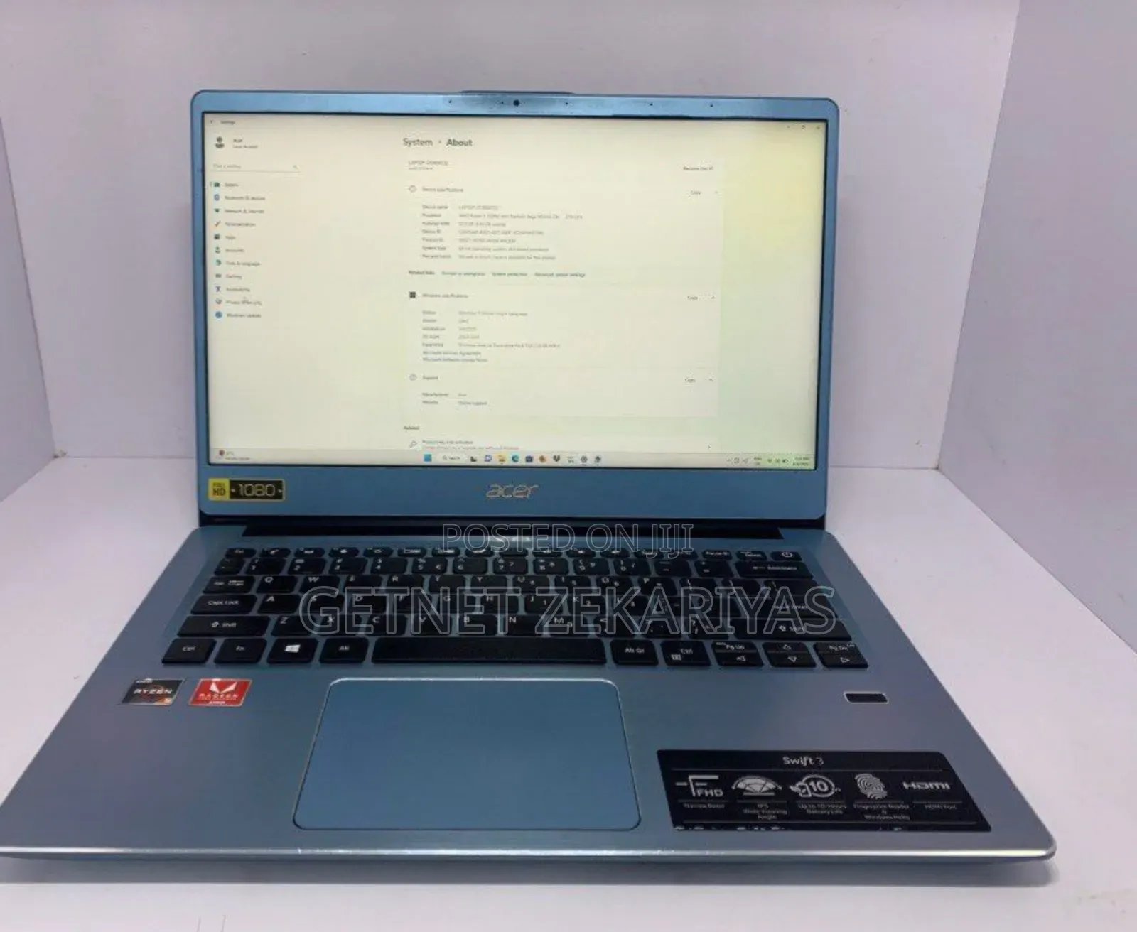 New Laptop Acer Aspire 3 8GB AMD Ryzen 5 SSD 256GB