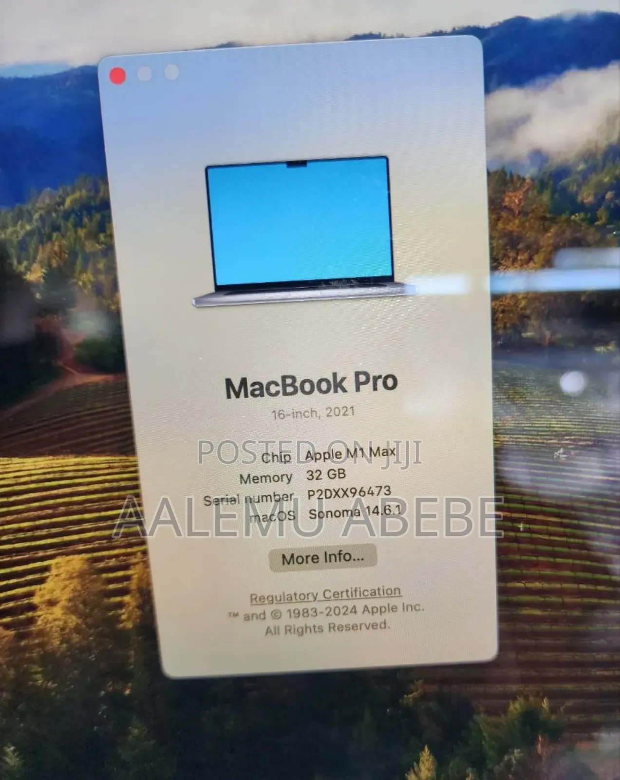 New Laptop Apple MacBook Pro 2023 M2 Max 16-Inch 16GB Apple M1 SSD 1T