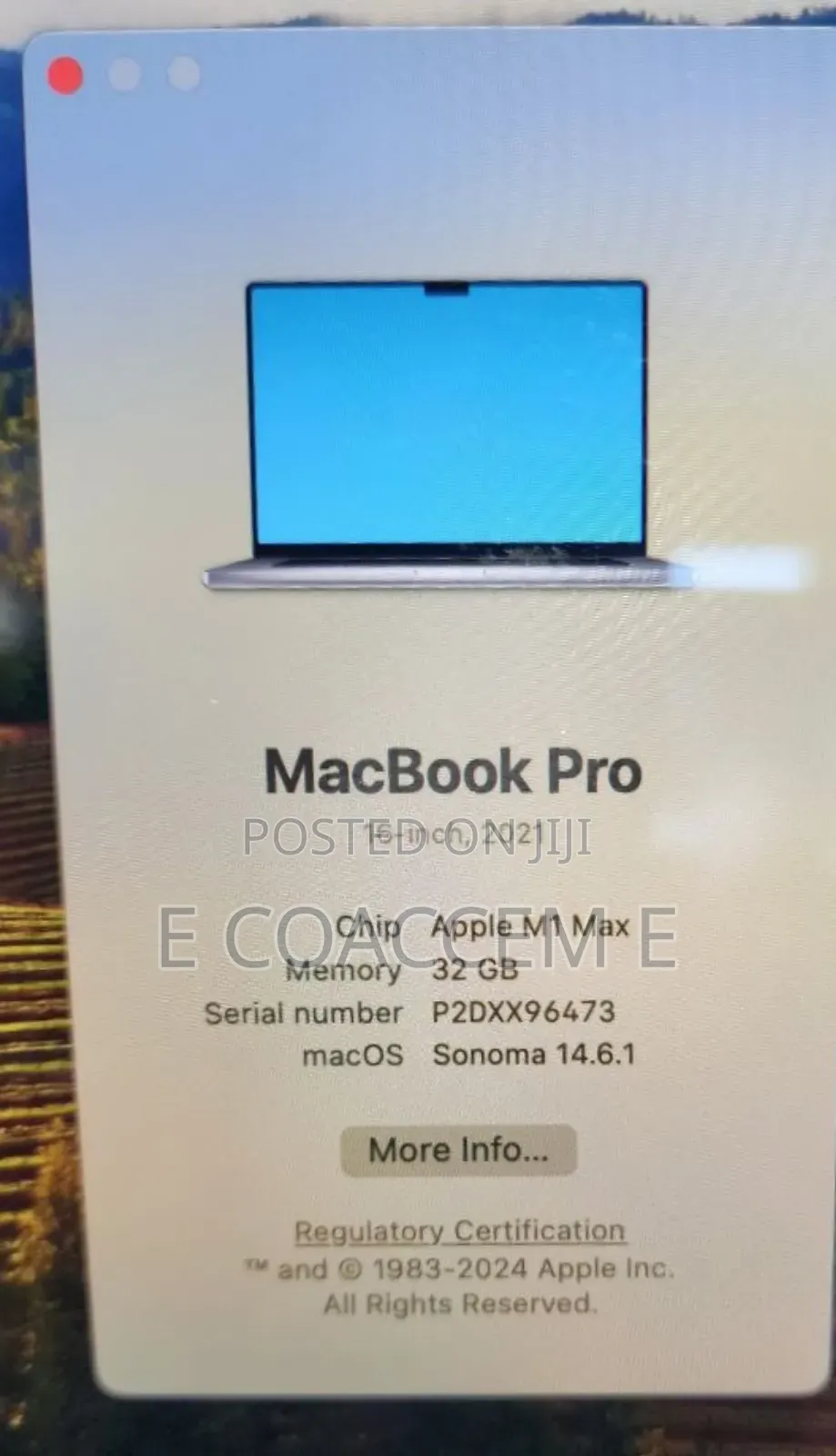 New Laptop Apple MacBook 32GB Apple M1 Pro SSD 1T