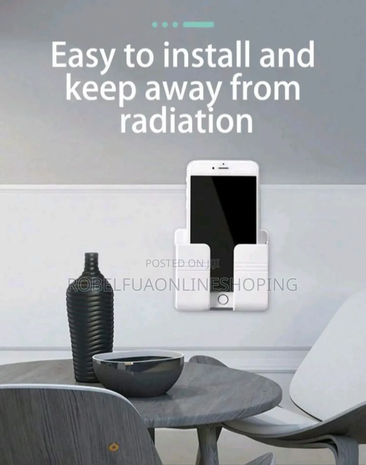 Wall Mounted Mobile Phone Holder To Charge Safely