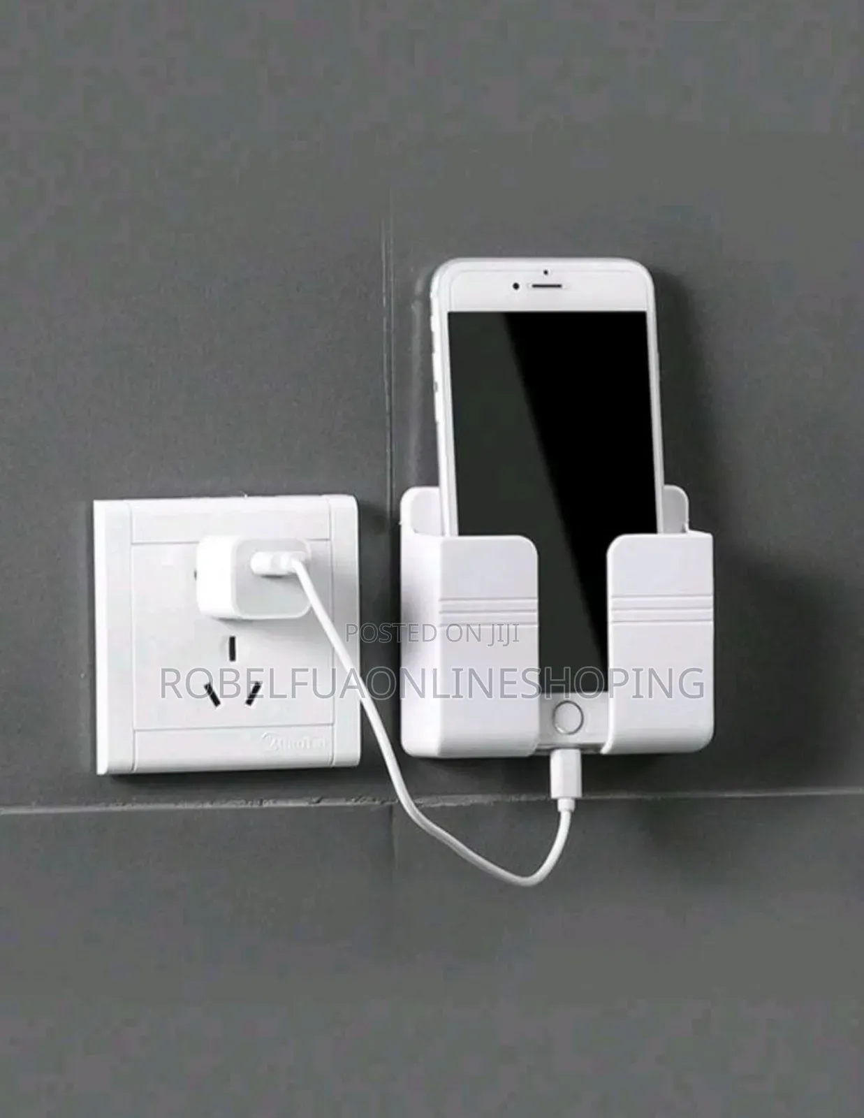 Wall Mounted Mobile Phone Holder To Charge Safely