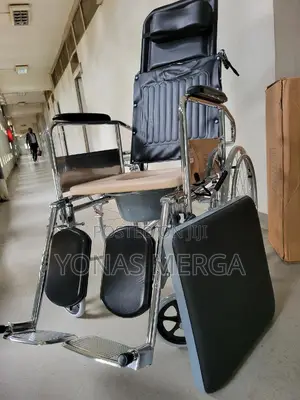Wheelchair (WITH COMMODE)Comfy Seat Adds More to the Value