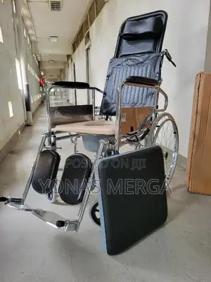 Reclining Wheelchair and Bed Type Commode/