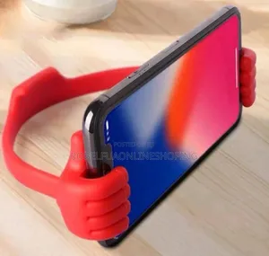 Photo - Thumb Shaped Flexible Phone and Tablet Stand to Watch Videos