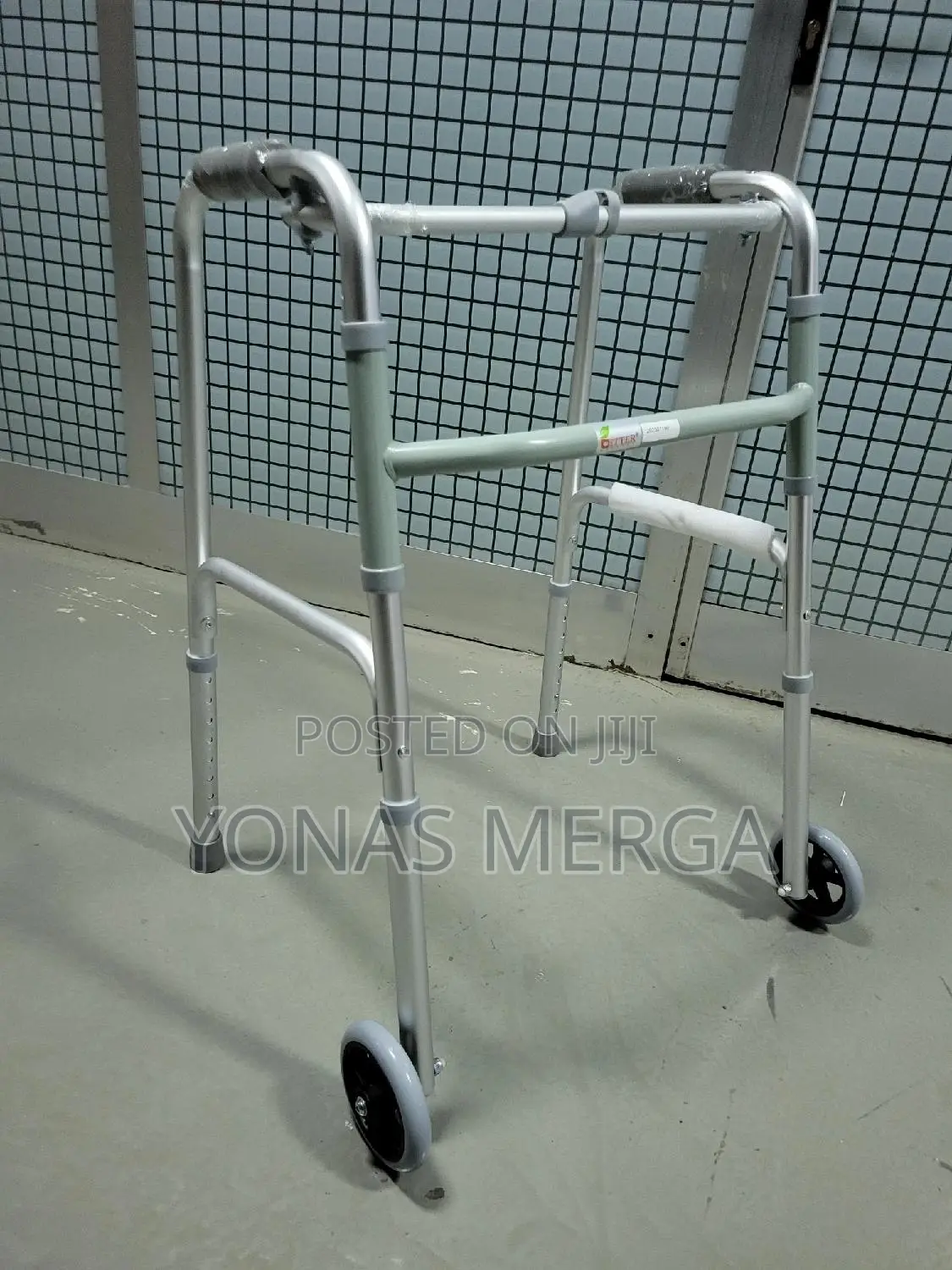 Folding Medical Walker With Wheels for Senior-Silver Dre-206
